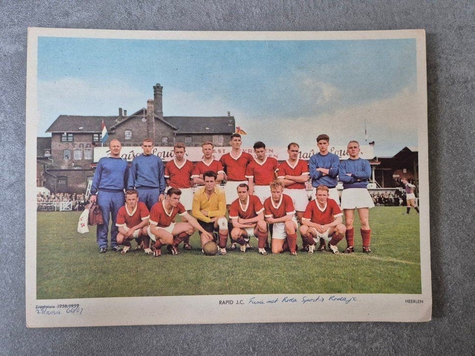 Voetbalplaat Esso 1958/59 Rapid J.C., Ophalen of Verzenden, Poster, Plaatje of Sticker