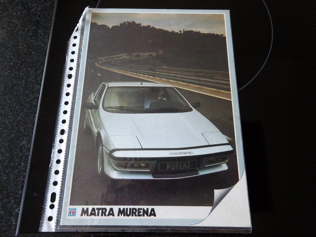 Matra Murena brochure/folder, Ophalen of Verzenden, Zo goed als nieuw, Overige merken, Matra