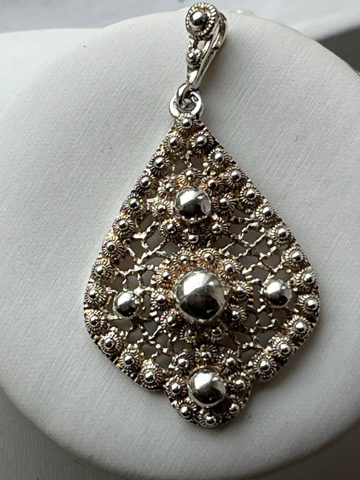 Grote Zilveren Zeeuwse Hanger met Zeeuwse Knopjes - 6 cm, Overige voorstellingen, Verzenden, Zo goed als nieuw, Zilver