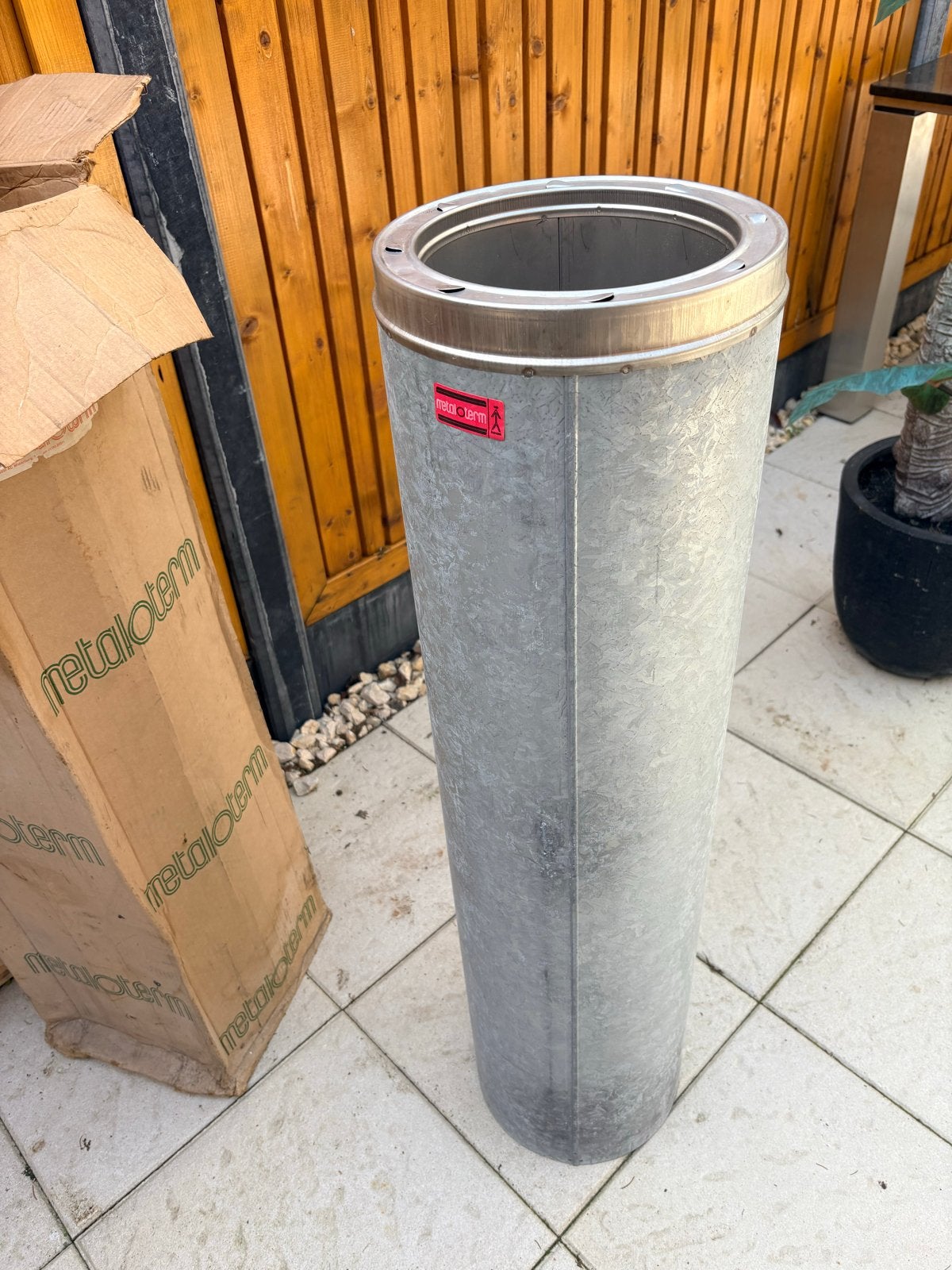 Metaloterm rookkanaal/schoorsteenpijp - 100 cm, Doe-het-zelf en Verbouw, Ophalen of Verzenden, Gebruikt, Overige typen, 80 cm of meer