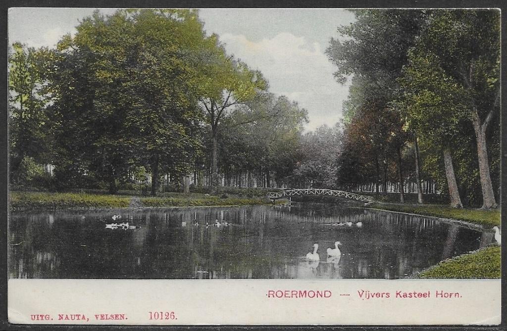297 Roermond, Vijvers Kasteel Horn, Ophalen of Verzenden, Voor 1920, Ongelopen, Noord-Brabant