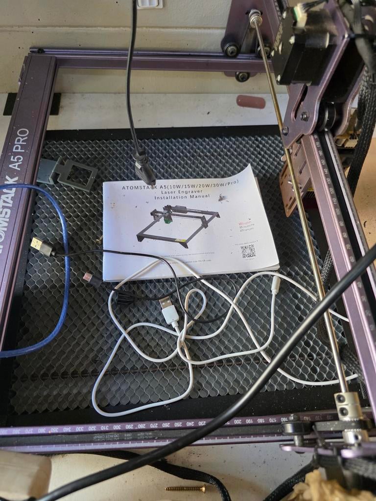 Laser graveer machine., Ophalen, Gebruikt
