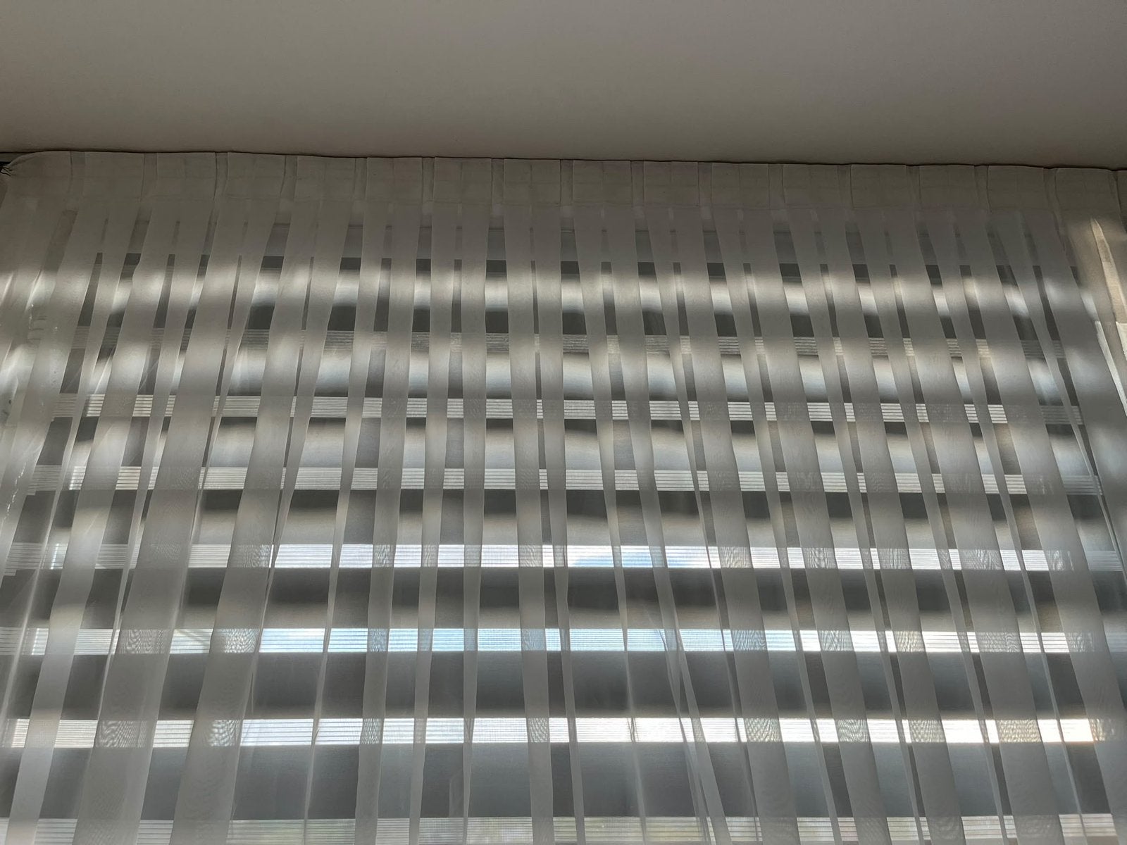 Witte vitrage inbetween gordijn, Ophalen, Gebruikt, Minder dan 50 watt