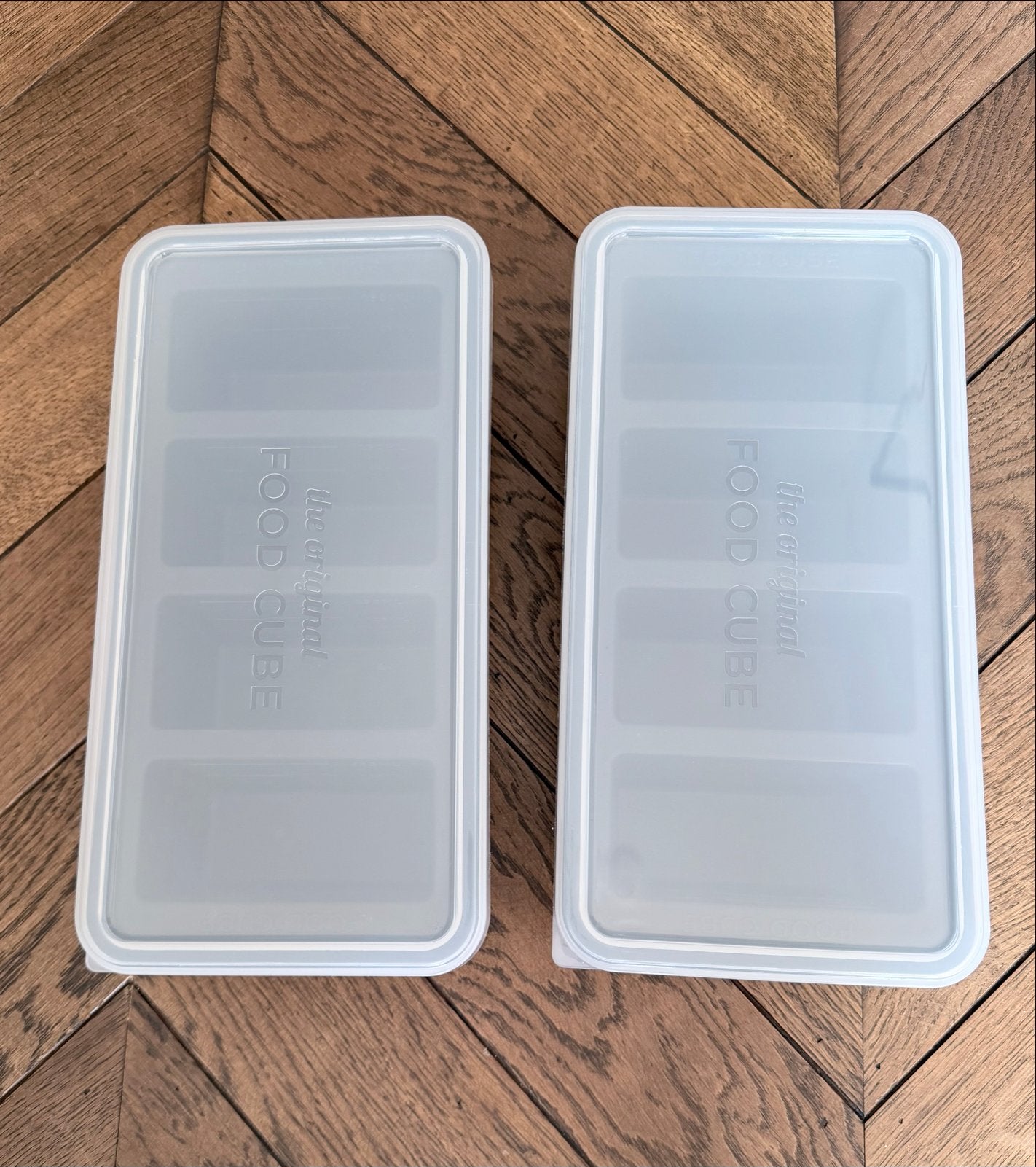 Food Cube invriesbakjes - 2 stuks, Overige typen, Nieuw, Ophalen of Verzenden, Grijs