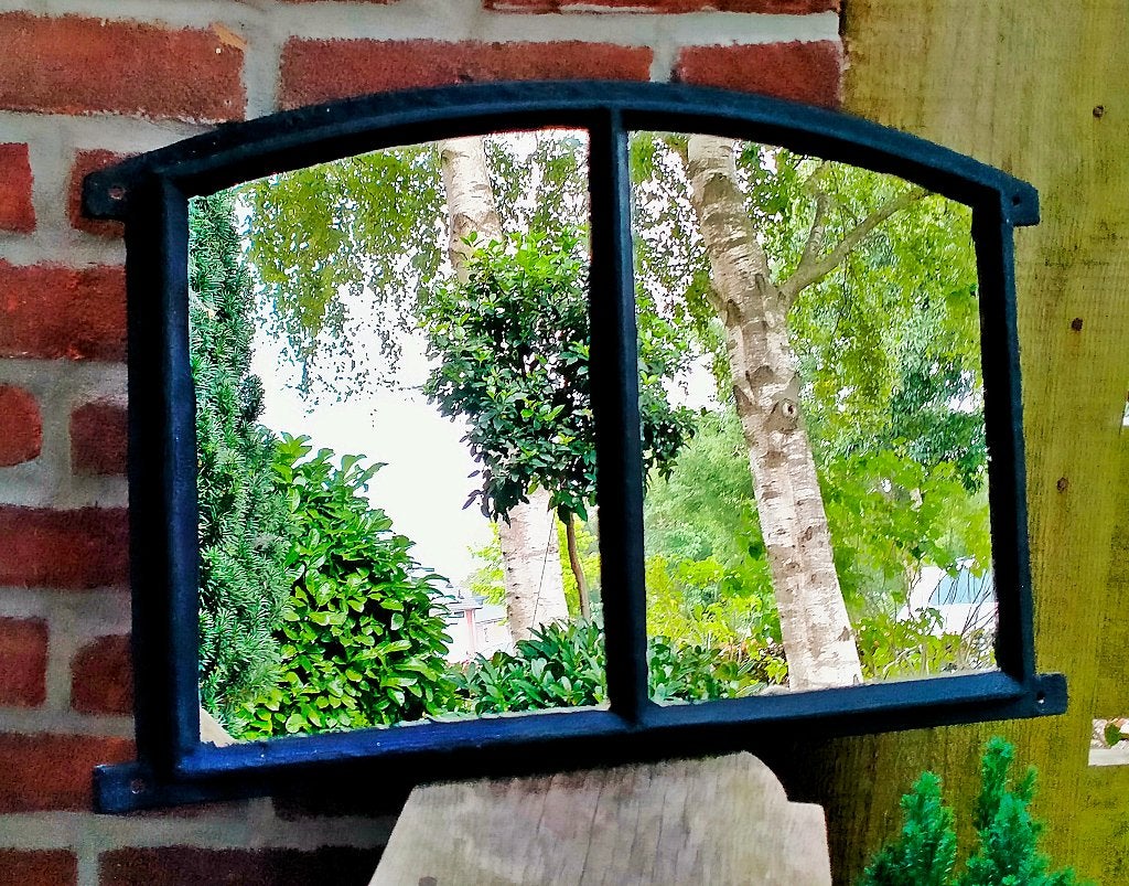 Boeren Stalraam Tuin Spiegel / Tuinspiegel - Als Nieuw, Tuin en Terras, Tuinwanddecoratie, Ophalen of Verzenden, Zo goed als nieuw