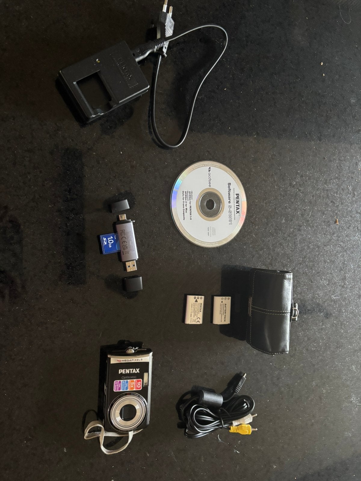 Pentax Optio M60 | meer dan compleet!, Ingebouwde flitser, Accu, 10 megapixels, Ophalen of Verzenden