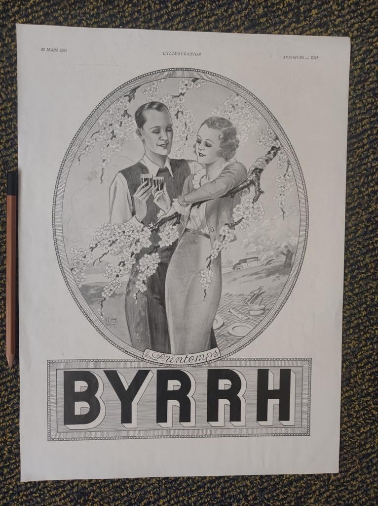 Byrrh advertentie uit 1933, Ophalen of Verzenden, Overige typen