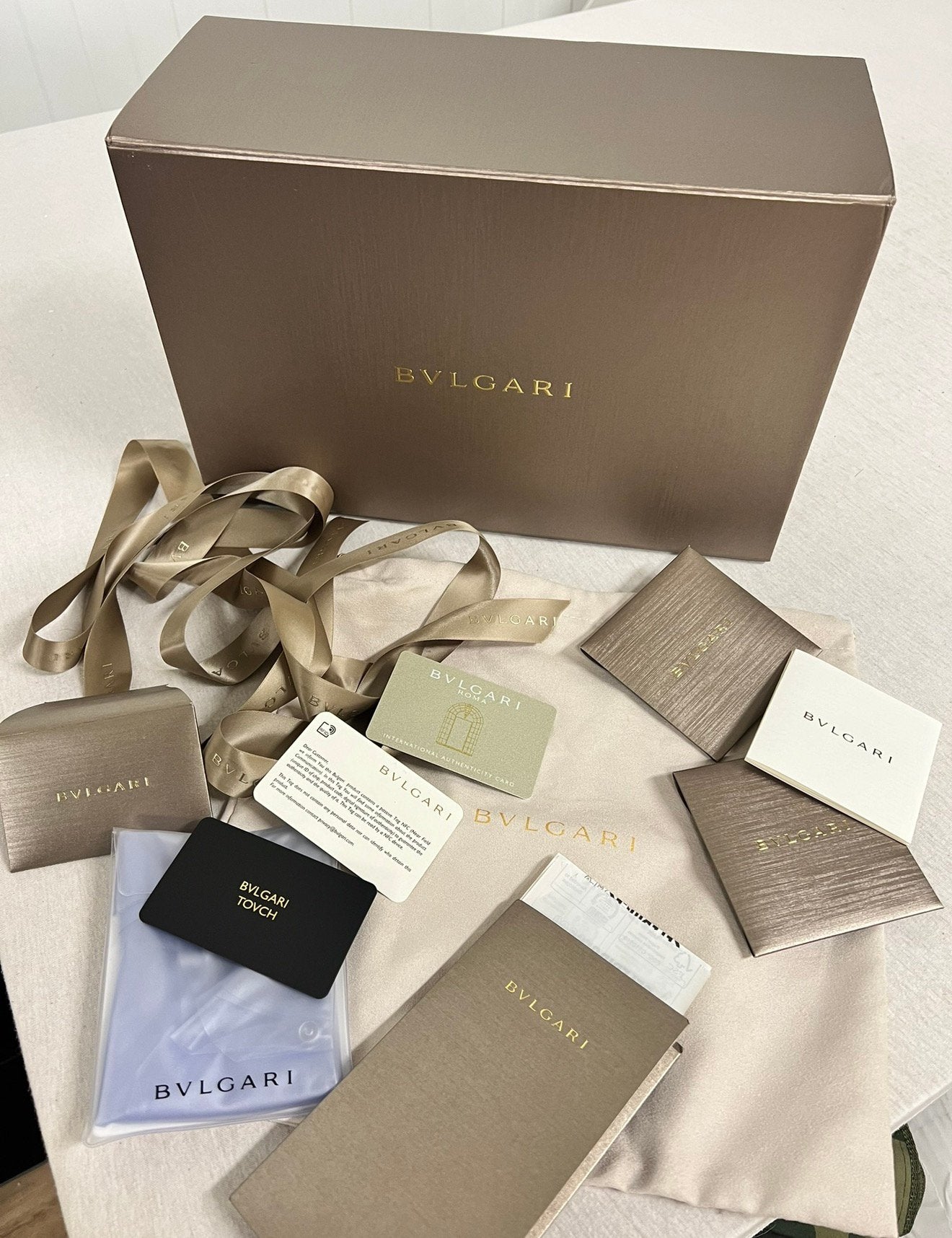 Bvlgari Serpenti jewels doos + certificaat + bon Tas box, Ophalen of Verzenden, Zo goed als nieuw, H, H