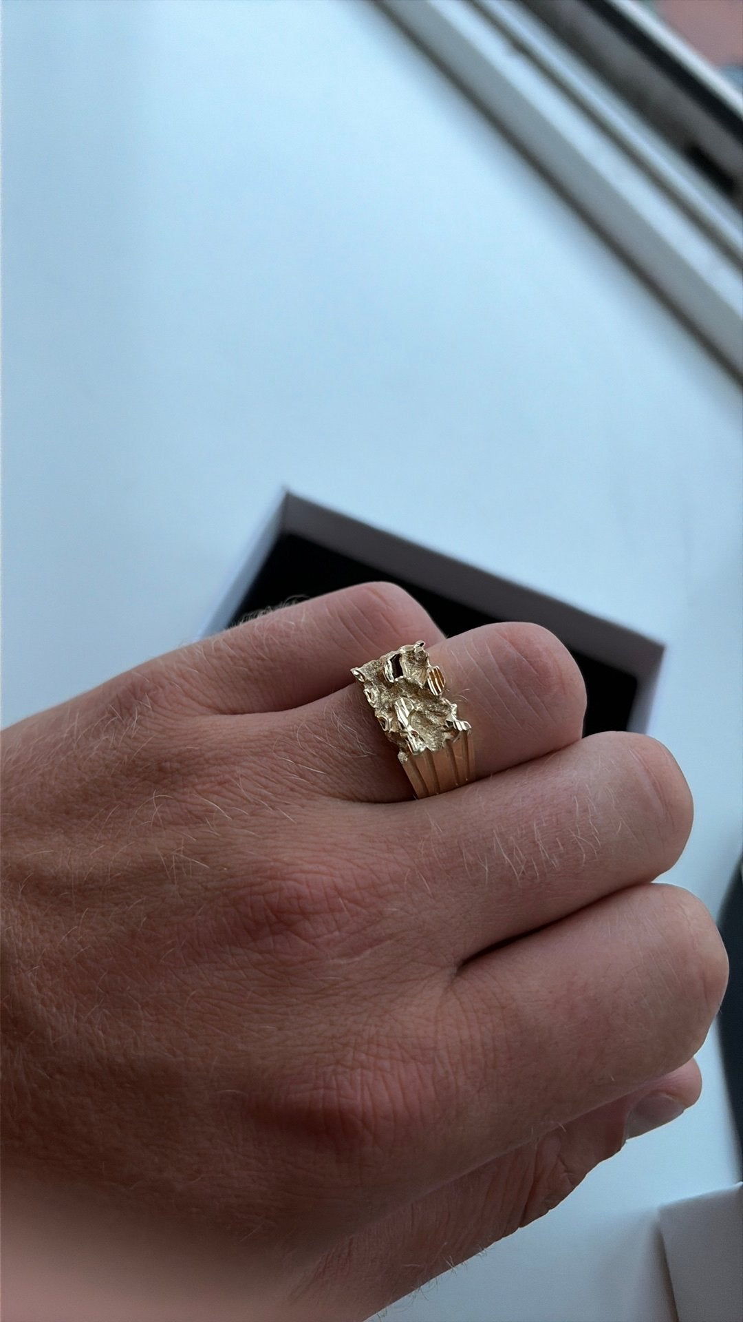 Heren ring piet piet 14 karaat, Ophalen, 18 tot 19, Gebruikt, Heer