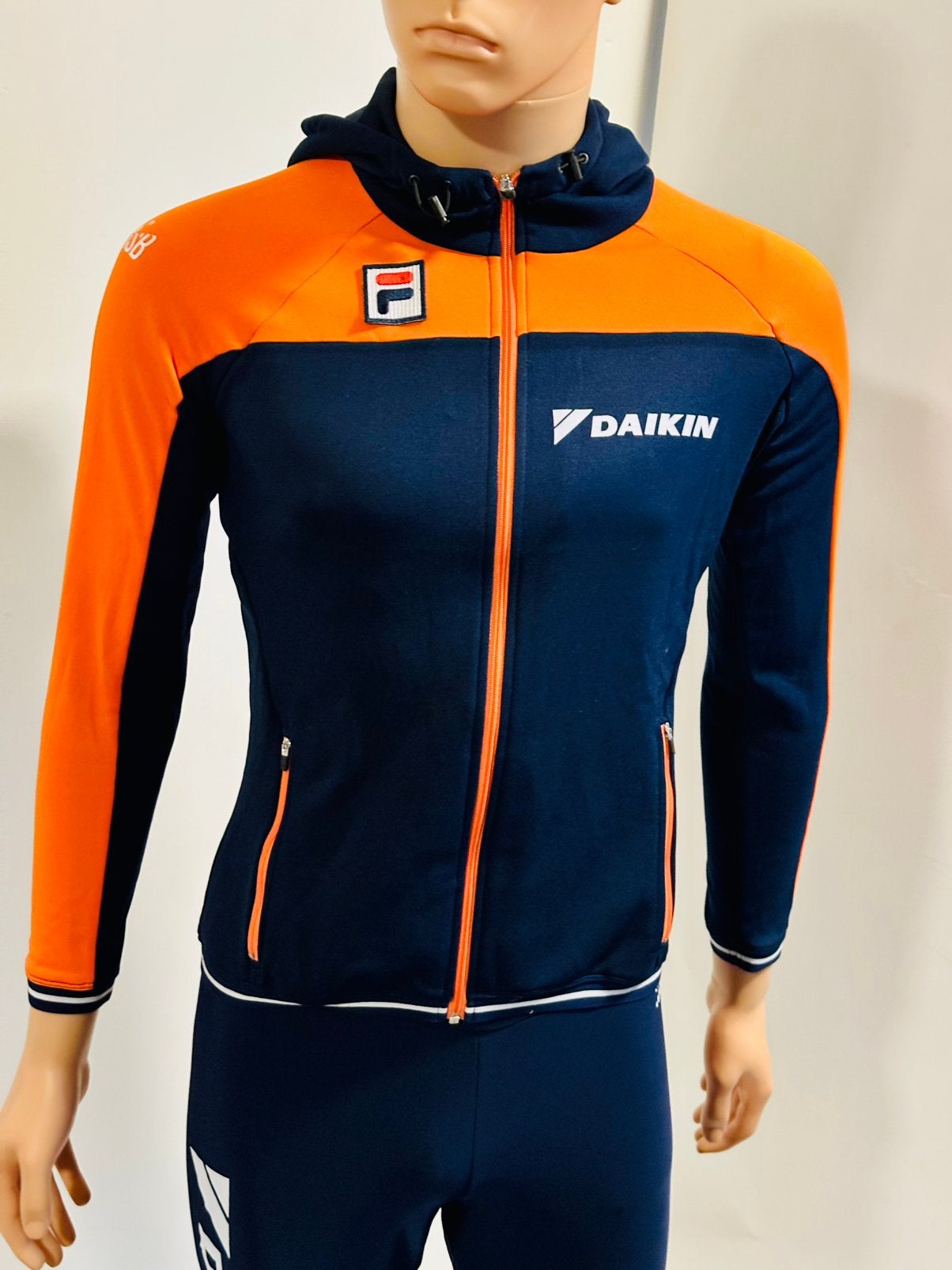 Sportkleding sportvest vest hoody KNSB mt 38 nederland Fila, Maat 38/40 (M), Blauw, Overige typen, Ophalen of Verzenden