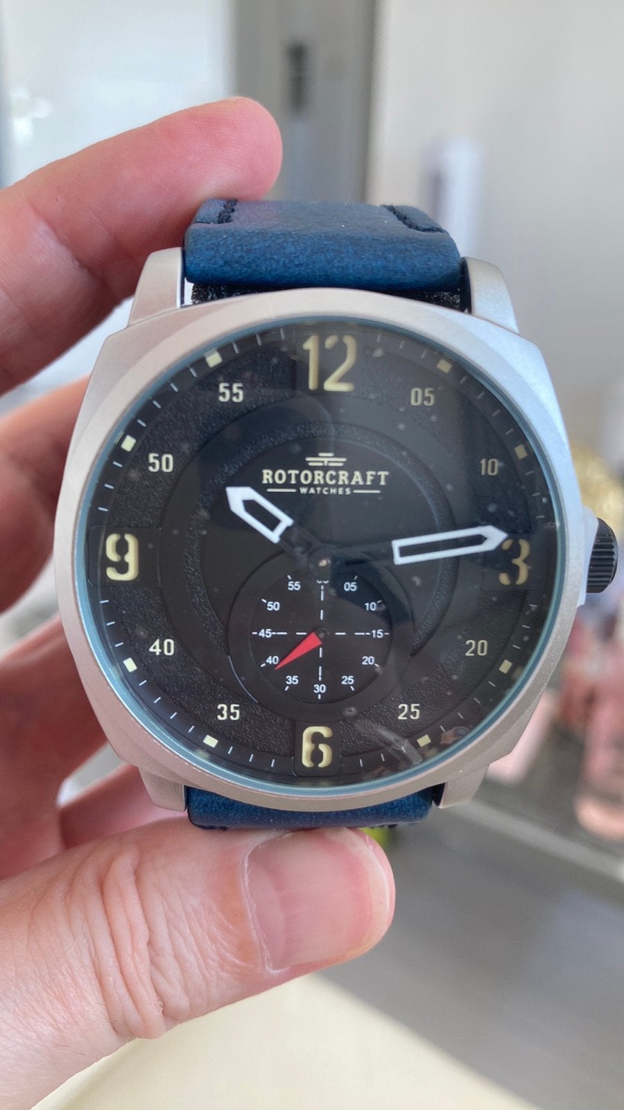 Herenhorloge, Overige merken, Leer, Staal, Polshorloge