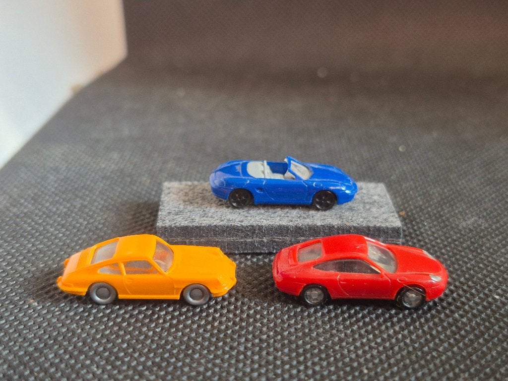 Herpa/Wiking - set 3x Porsche (16145), Overige merken, Gebruikt, Gelijkstroom of Wisselstroom, Overige typen