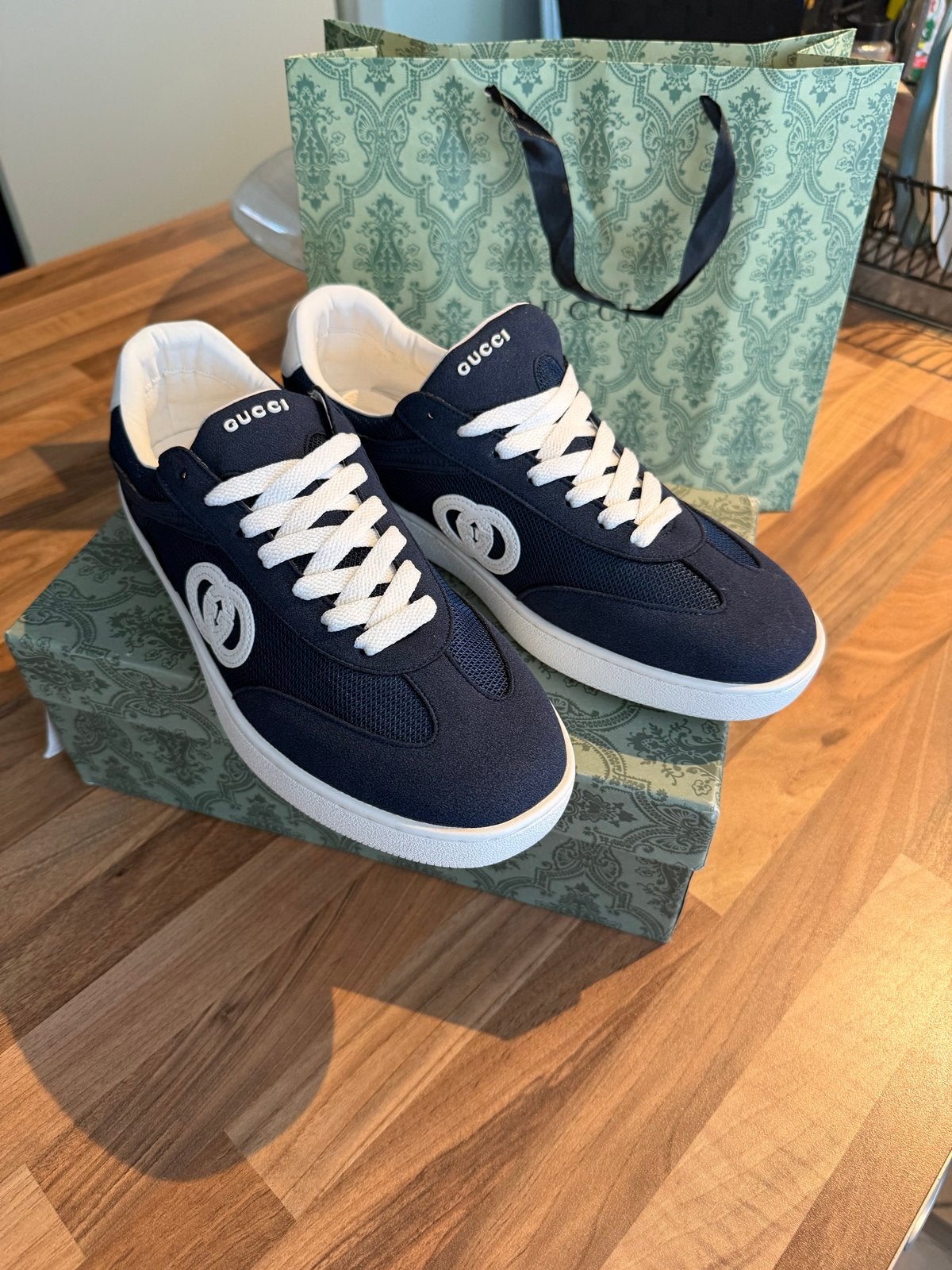 Gucci Sneakers - Nieuw in doos, Kleding | Heren, Schoenen, Ophalen of Verzenden, Nieuw, Blauw, Sneakers of Gympen