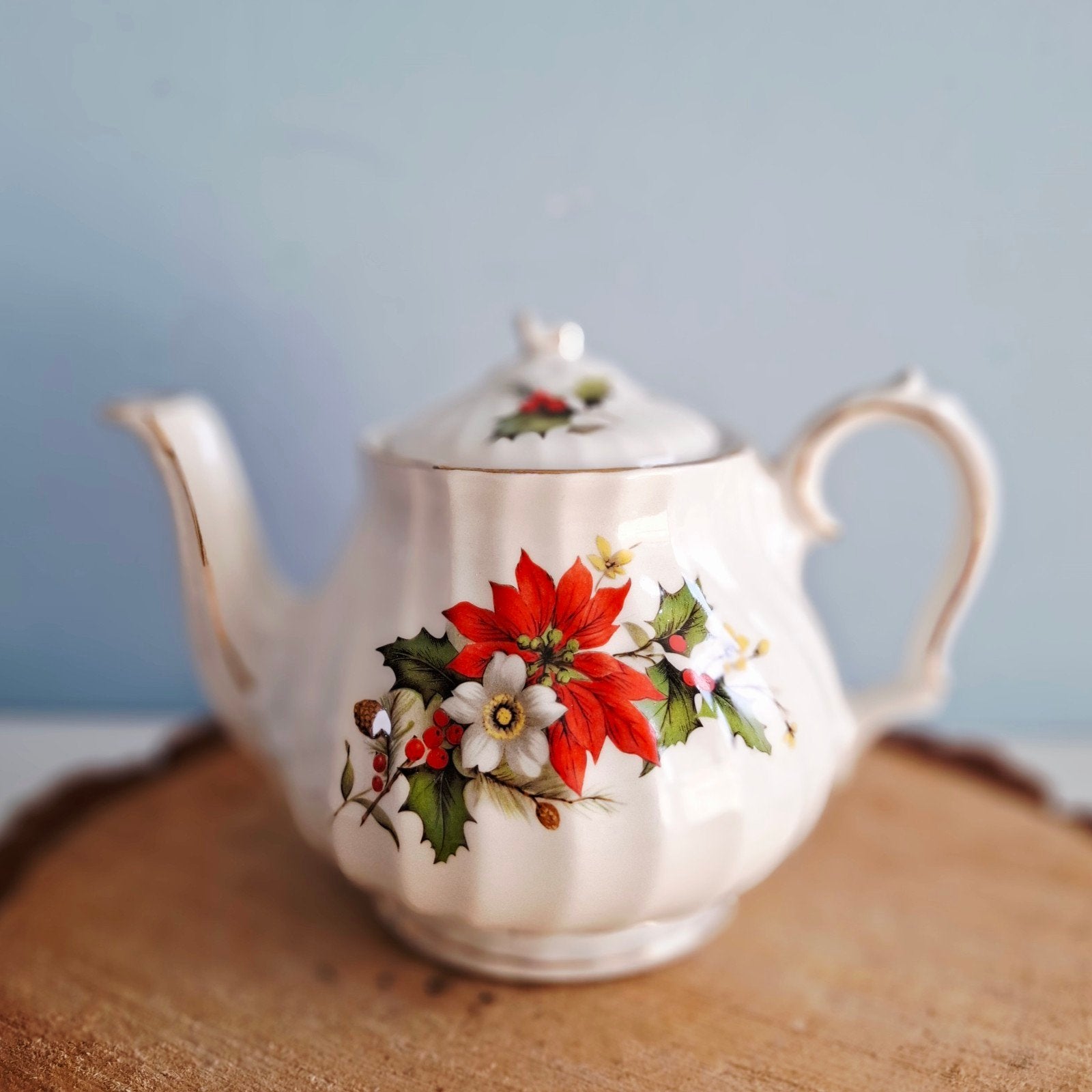 Sadler, kleine theepot met kerstmotief, Antiek en Kunst, Ophalen of Verzenden