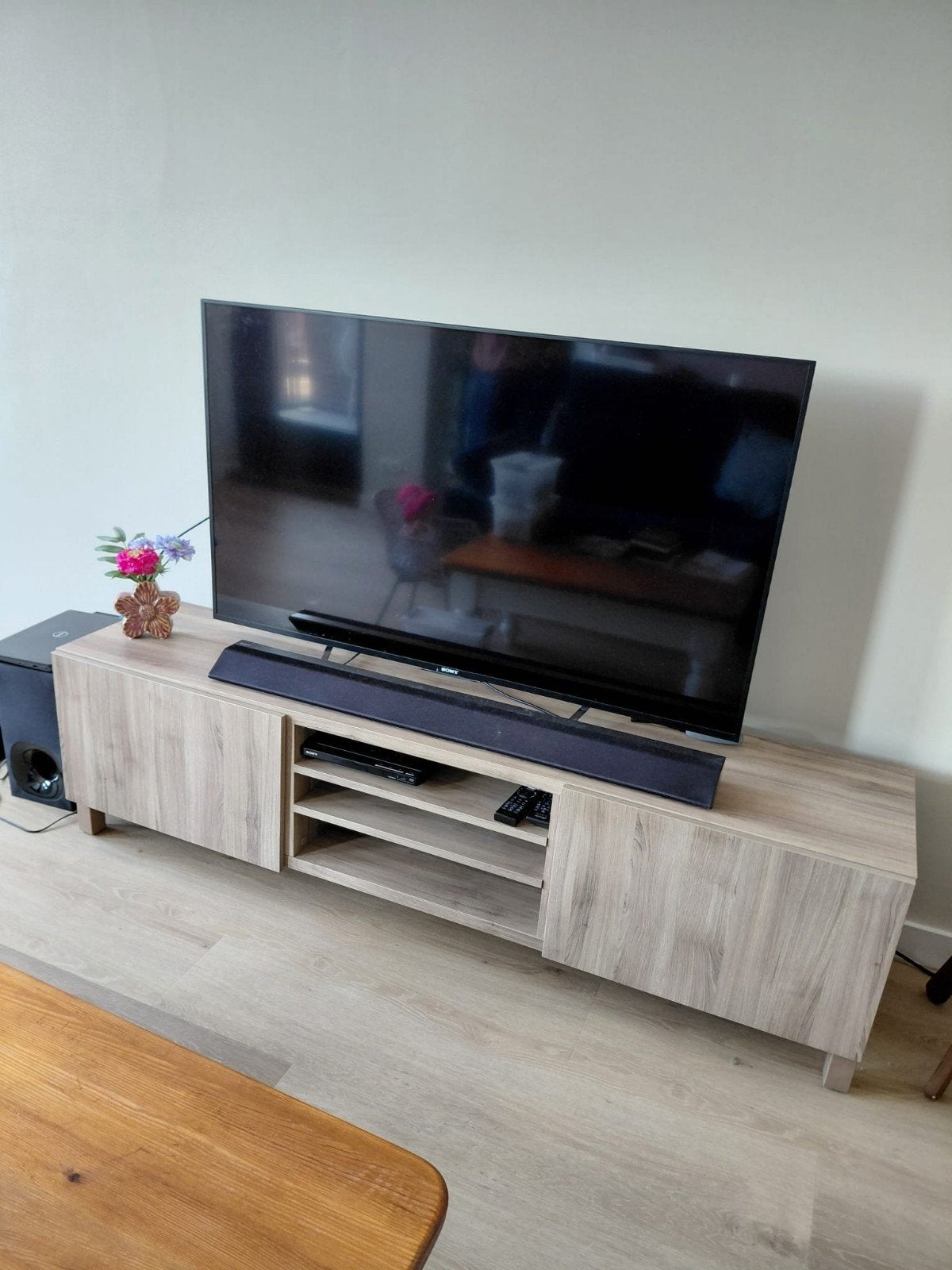 IKEA Besta TV meubel met deurtjes en planken, Ophalen, Gebruikt, 150 tot 200 cm, Minder dan 100 cm