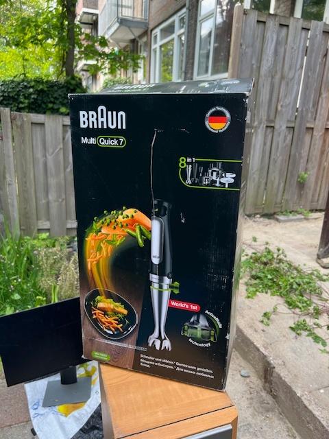 Nieuwe Braun MultiQuick 7 - 8-in-1 Set - Ongebruikt!, Ophalen, Nieuw, Blender