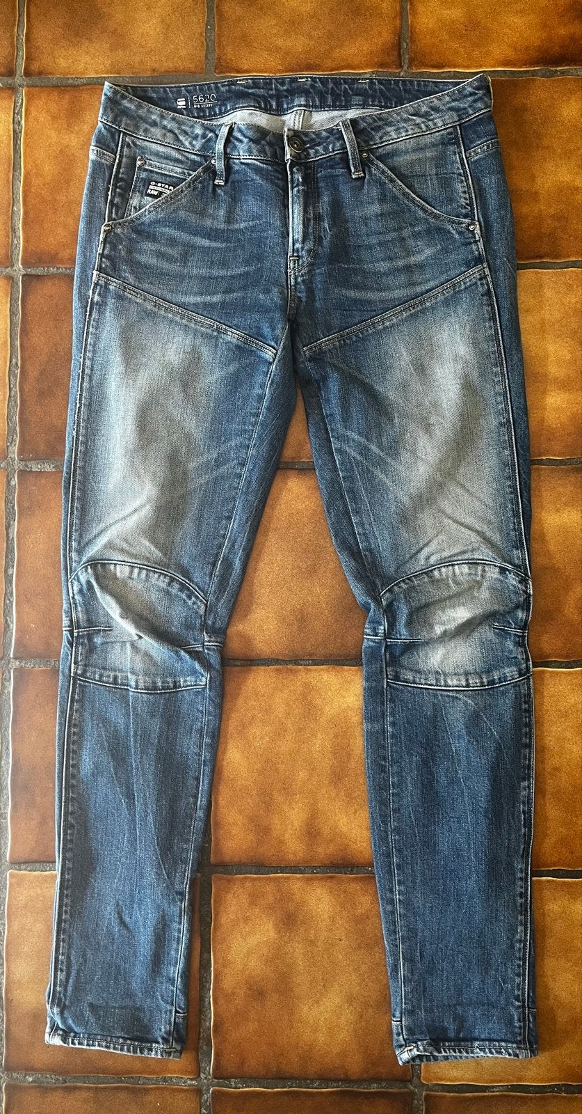G-Star RAW 5620 Mid Skinny Jeans - W29/W30, Ophalen of Verzenden, Gedragen, Blauw, W28 - W29 (confectie 36)