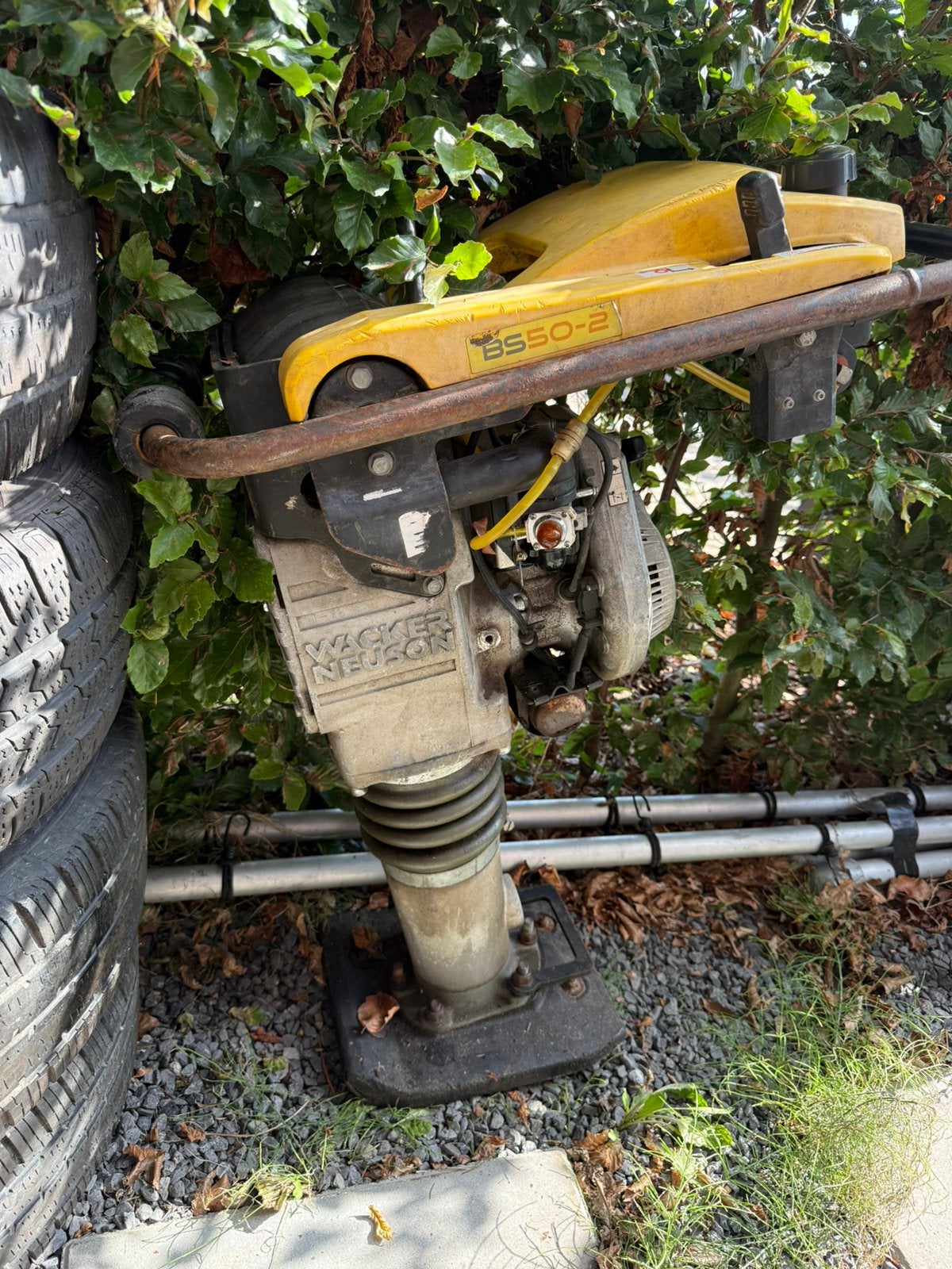 Wacker neuson bs50-2 stamper, Tuin en Terras, Ophalen, Staande lamp, Hout, Netvoeding