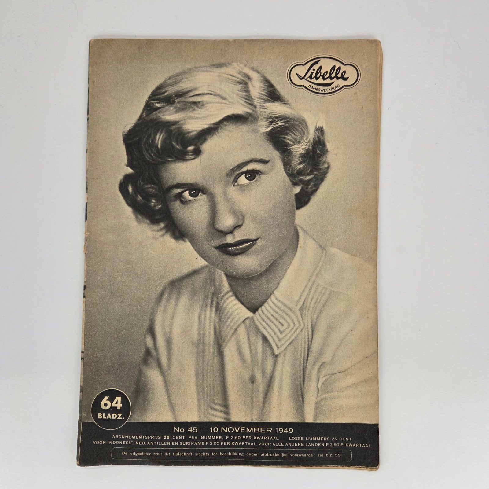 Libelle - No 45 - 10 November 1949 - Vintage Damesblad, Boeken, Ophalen of Verzenden, Gelezen, Damesbladen