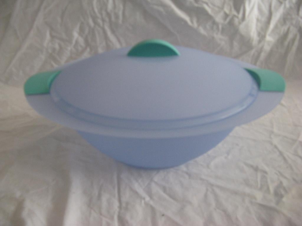 Tupperware schaal met deksel 4,5 liter, Ophalen of Verzenden, Zo goed als nieuw, Blauw, Schaal