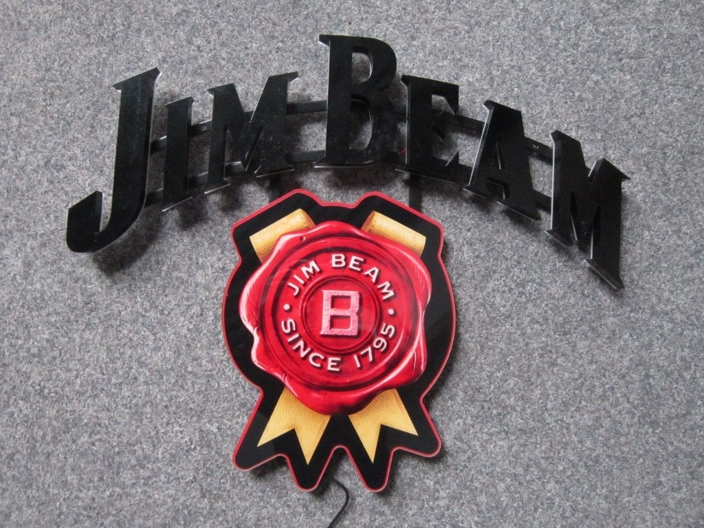 JIM BEAM LED LICHTRECLAME, Verzamelen, Ophalen, Nieuw, Lichtbak of (neon) lamp