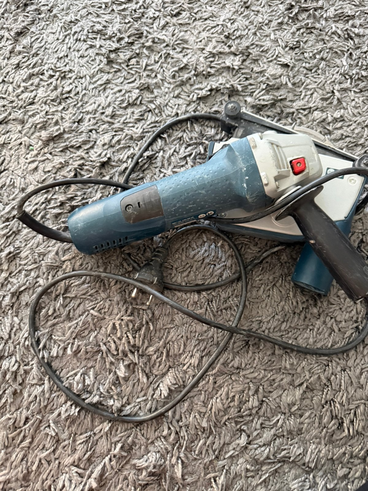 haakse slijper met Bosch GDE 115/125 FC-T stofafzuigkap, Ophalen, Gebruikt, 1000 watt of meer, Haakse handslijpmachine