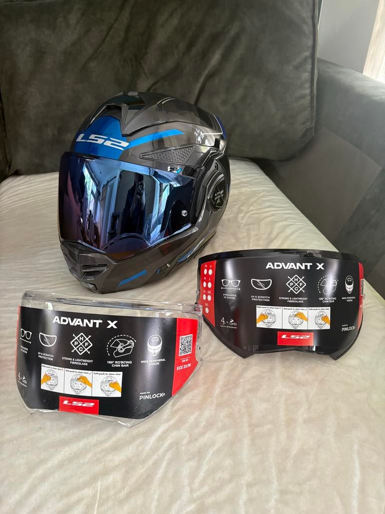 LS2 Advant-X Systeemhelm - Maat L, Motoren, Kleding | Motorhelmen, Systeemhelm, Heren, Nieuw zonder kaartje, L