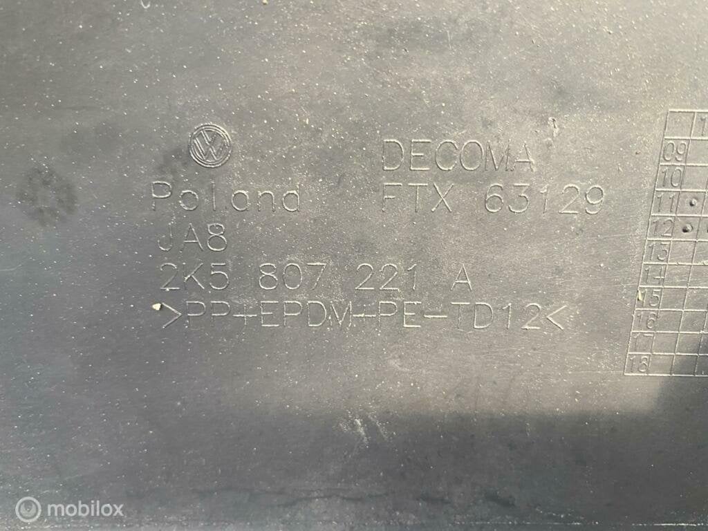 Voorbumper volkswagen caddy 3 2k5 2k5807221 Origineel, Auto-onderdelen, Carrosserie en Plaatwerk, Gebruikt, Voor, Ophalen of Verzenden