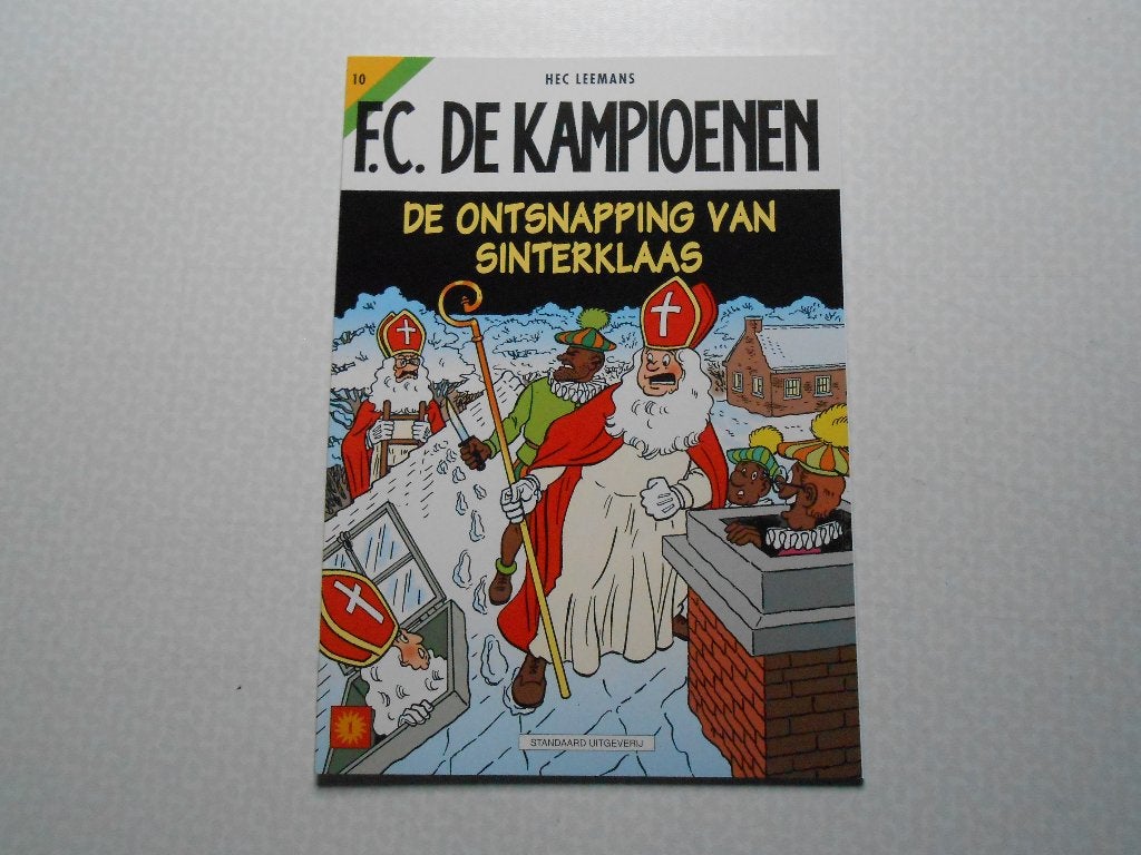 F.C. De kampioenen 10 De ontsnapping van Sinterklaas 1999, Eén stripboek, Ophalen of Verzenden, Nieuw, Hec Leemans