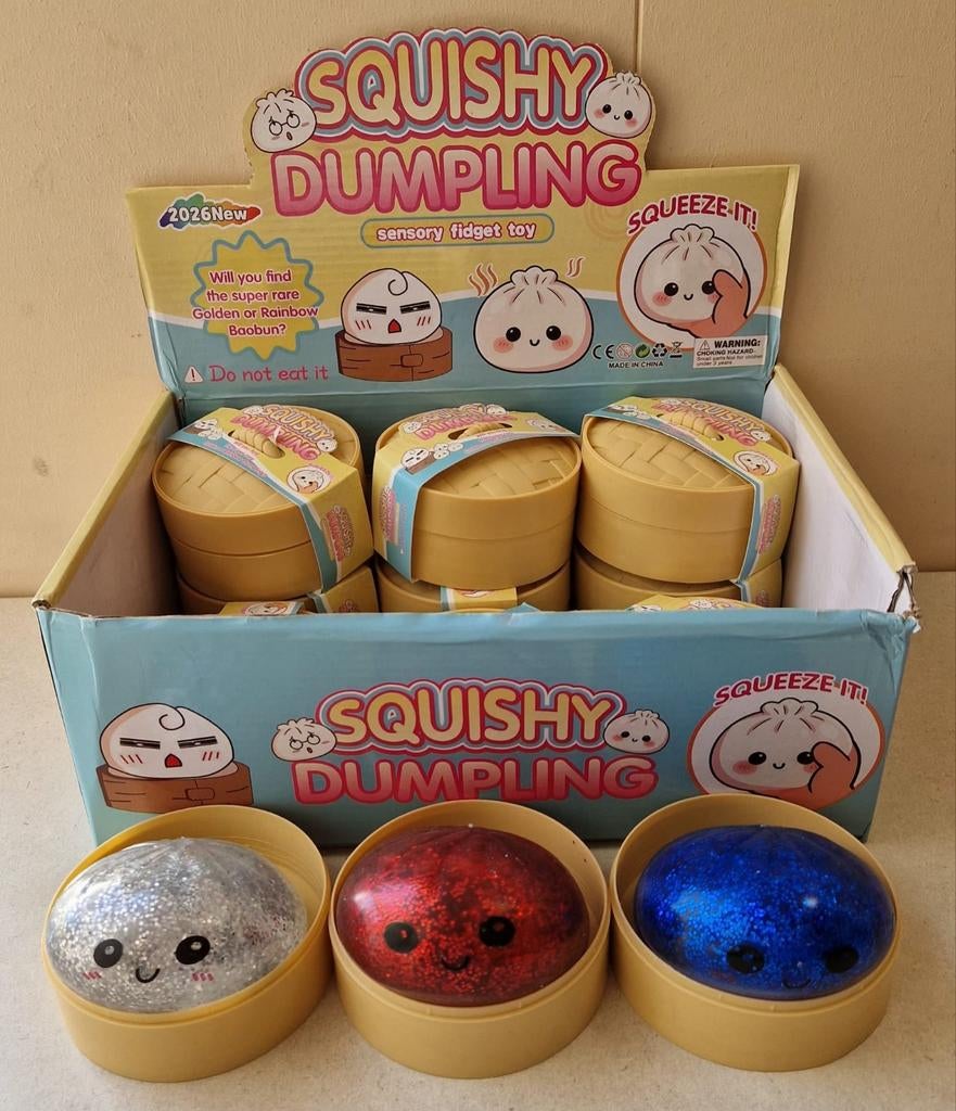 Squishy Dumplings Met Glitter 12 stuks Groothandel € 3,-, Kinderen en Baby's, Speelgoed | Overig, Nieuw, Jongen of Meisje, Ophalen of Verzenden