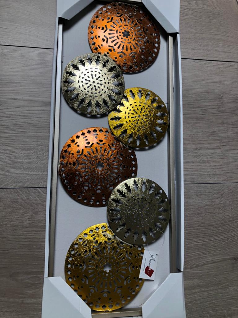 Mondi Art Moderne Metalen Wanddecoratie 28x74 cm Nieuw, Antiek en Kunst, Ophalen of Verzenden