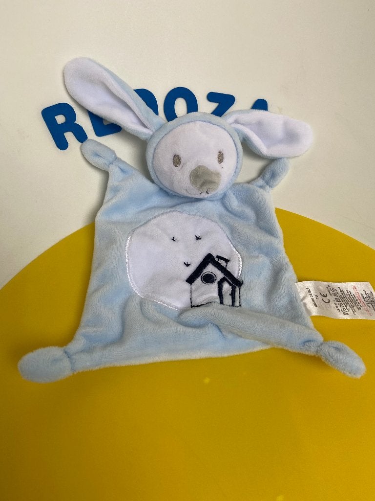 K2555 Grain de Ble doekje beer blauw, Kinderen en Baby's, Ophalen of Verzenden, Zo goed als nieuw, Overige typen