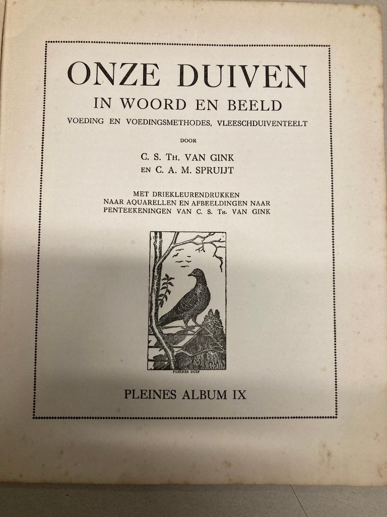T.K. Onze duiven in woord en beeld Pleines Album IX, Ophalen of Verzenden, Gelezen, Prentenboek