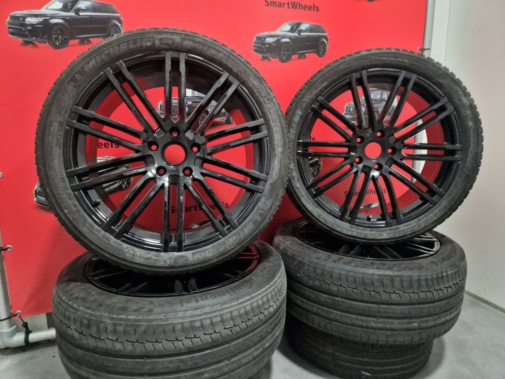 21 inch PORSCHE CAYENNE PANAMERA GTS TURBO VELGEN BANDEN, Auto-onderdelen, Banden en Velgen, Niet ingevuld, 295 mm, Banden en Velgen