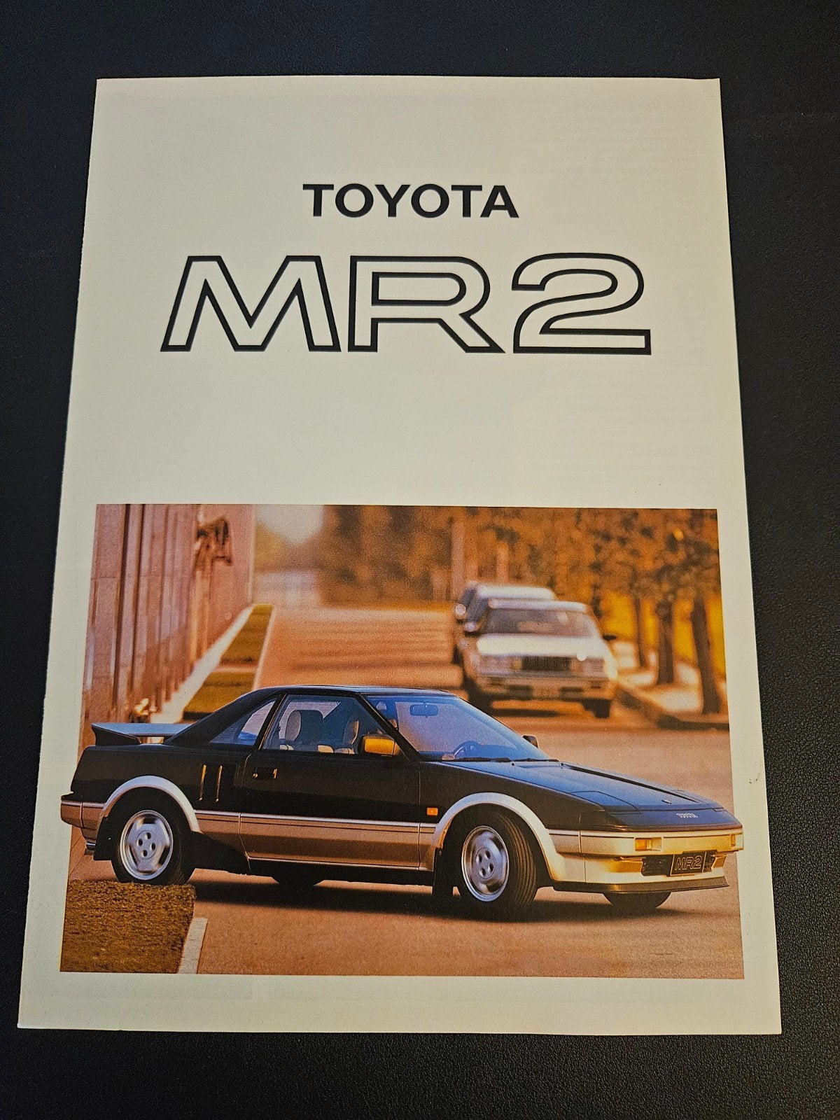 Brochure Toyota MR2, Ophalen of Verzenden, Zo goed als nieuw, Toyota
