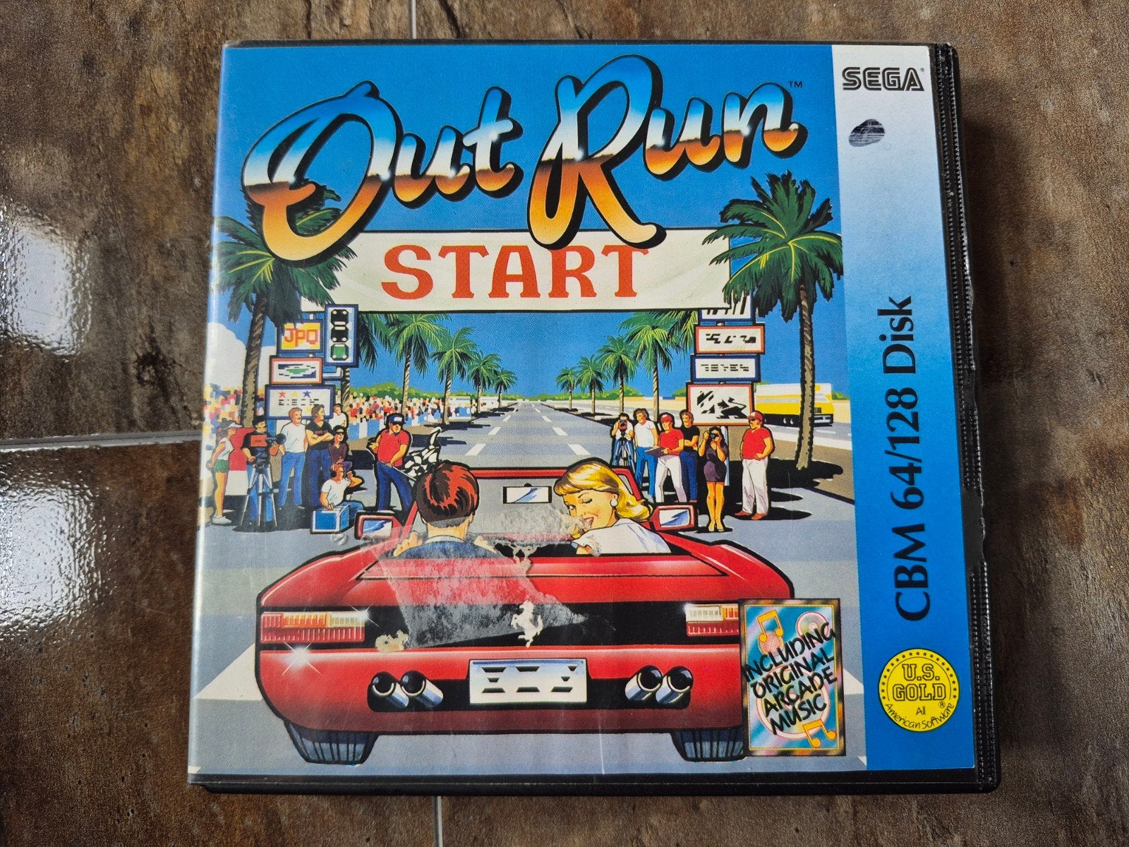 Out Run - Commodore64 c64 disk (CBM 64/128 Disk), Gebruikt, 1 speler, Racen en Vliegen, Ophalen of Verzenden
