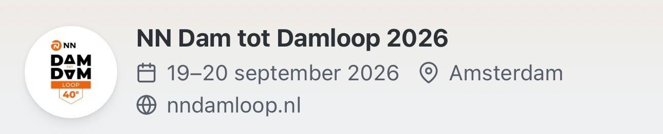 Dam tot damloop 2026 10 miles, Eén persoon