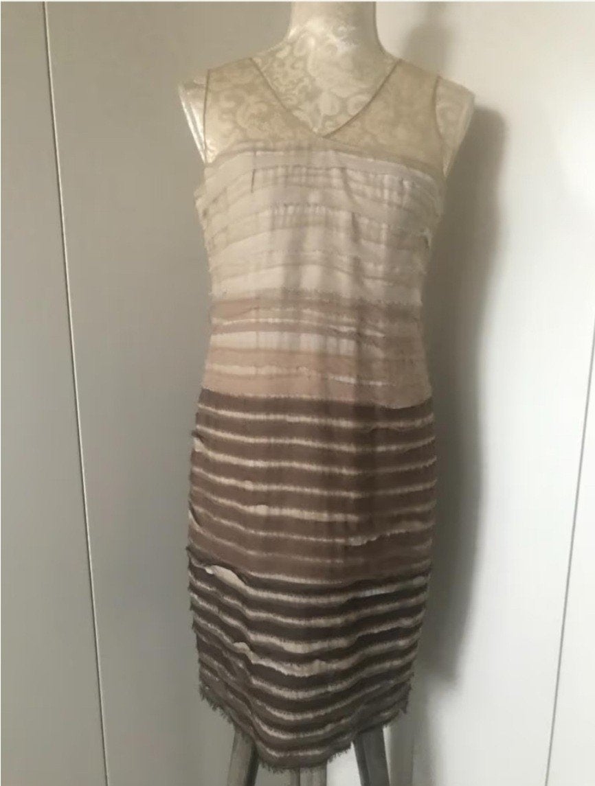 Vintage Jurk, Maat 38/40 (M), Bruin, Ophalen of Verzenden, Zo goed als nieuw