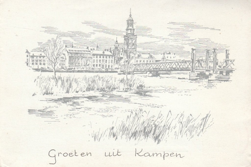 Kampen, Ophalen of Verzenden, 1940 tot 1960, Gelopen, Overijssel