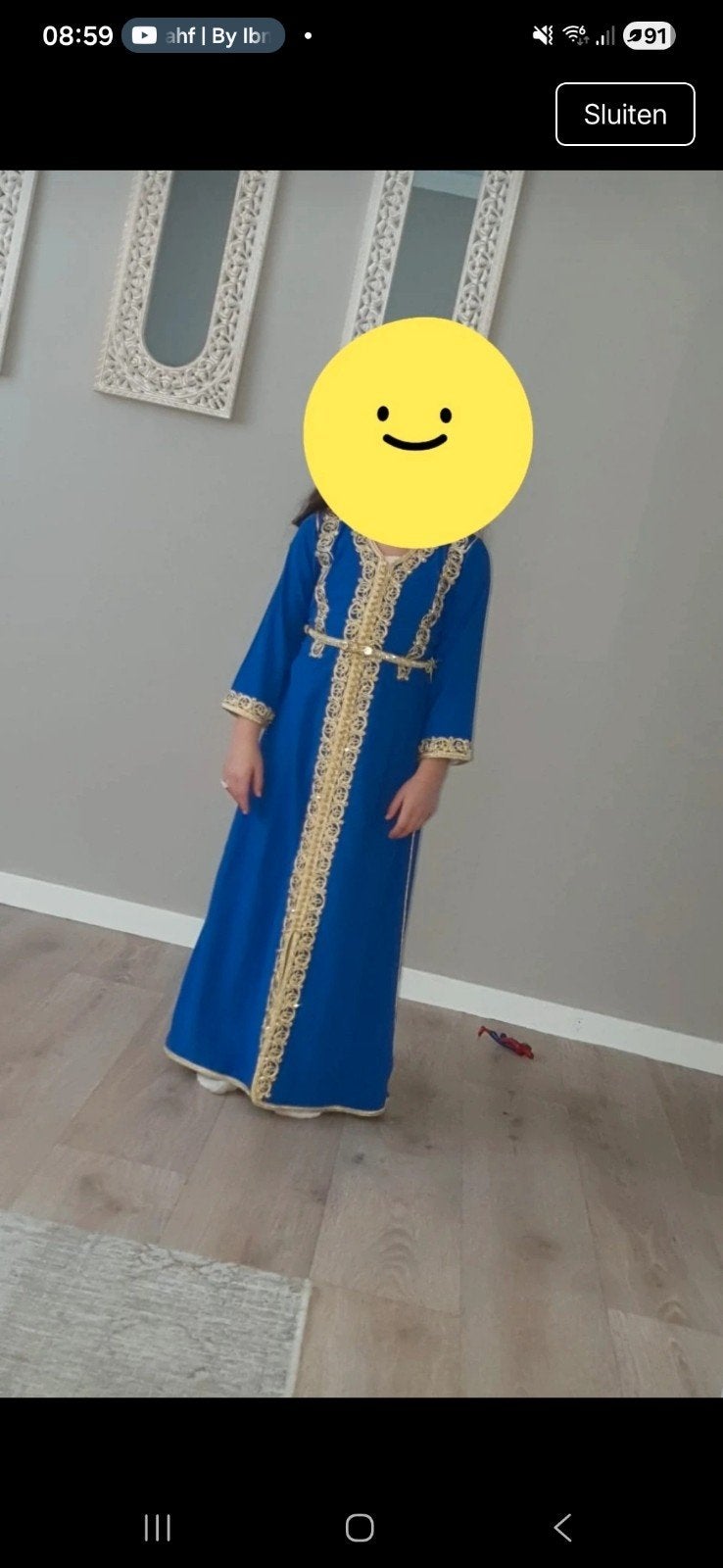 Meisjes Kaftan - Zo goed als nieuw (5-8 jaar), Ophalen of Verzenden, Zo goed als nieuw, Meisje