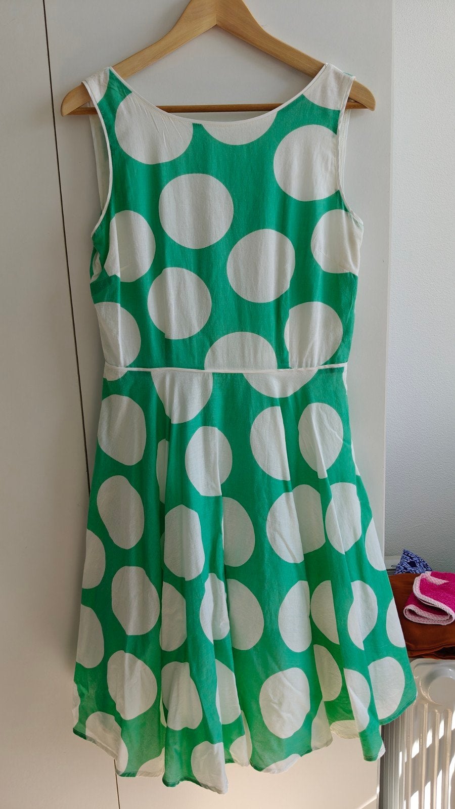 Steps Groene Jurk met Witte Stippen Maat 36 (S), Ophalen of Verzenden, Zo goed als nieuw, Steps, Maat 36 (S)
