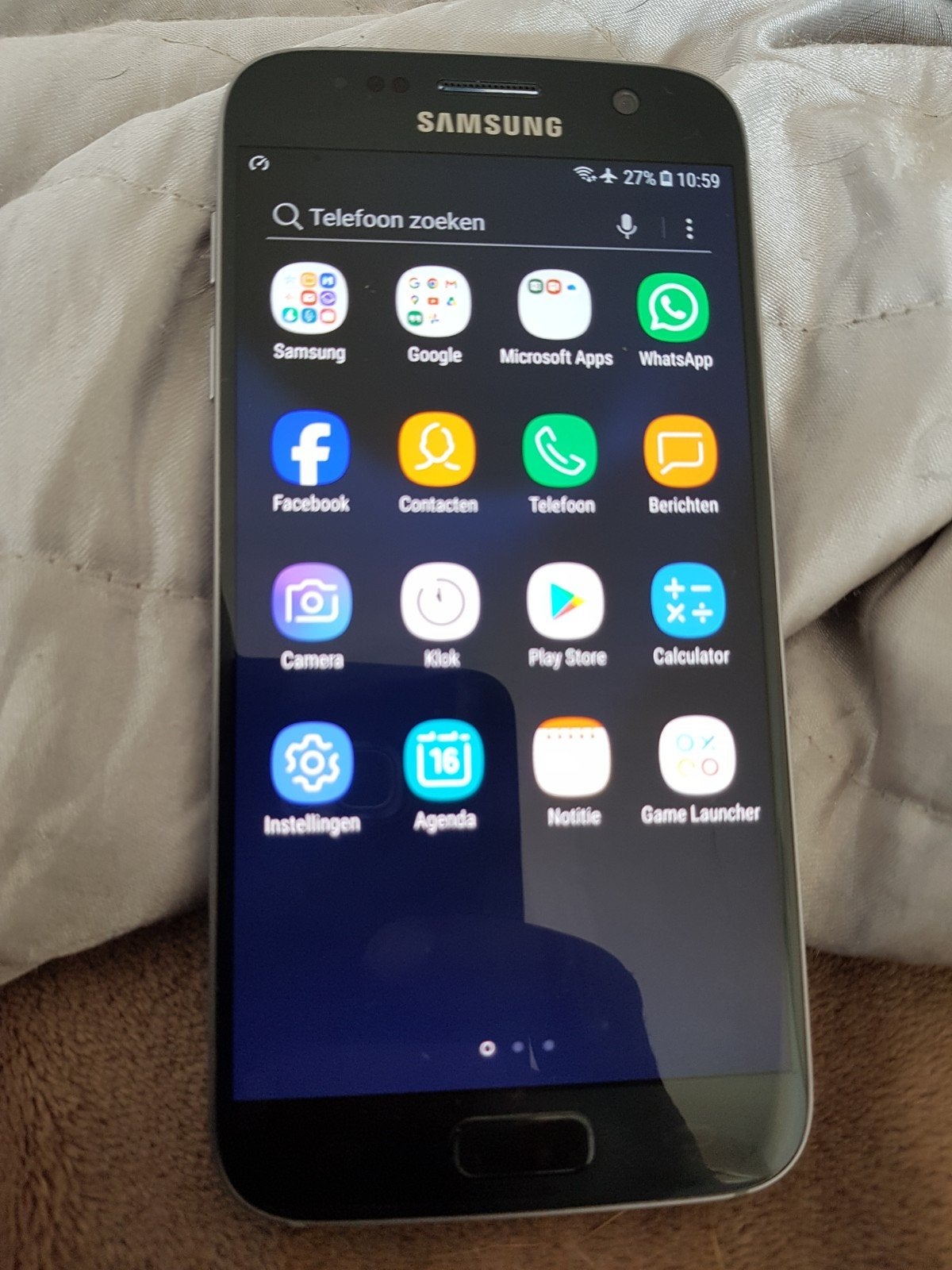 Nieuwe samsung s7 nieuwstaat, 32 GB, Ophalen of Verzenden, Zo goed als nieuw, Zwart