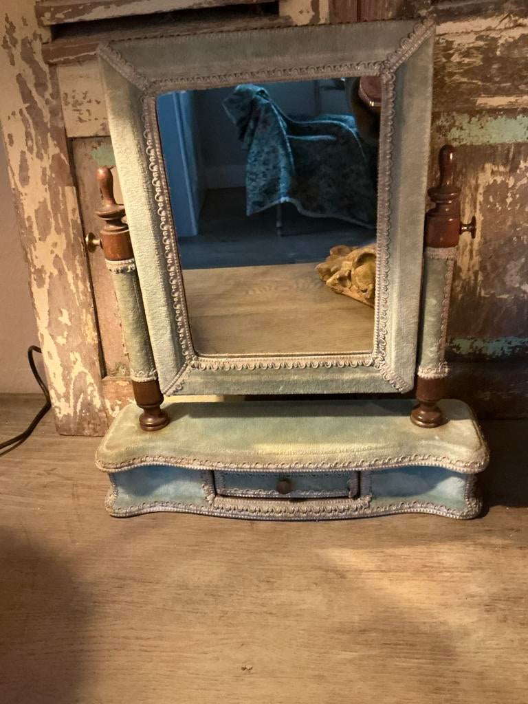 Antiek spiegeltje 18 e eeuw, Antiek en Kunst, Curiosa en Brocante, Ophalen of Verzenden
