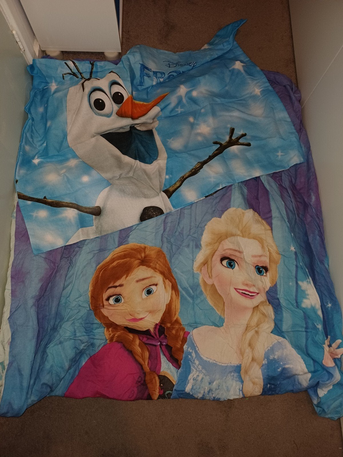 Peppa Pig eenpersoons dekbedovertrek -, frozen, gabby, Eenpersoons, Blauw, Dekbedovertrek, Ophalen of Verzenden