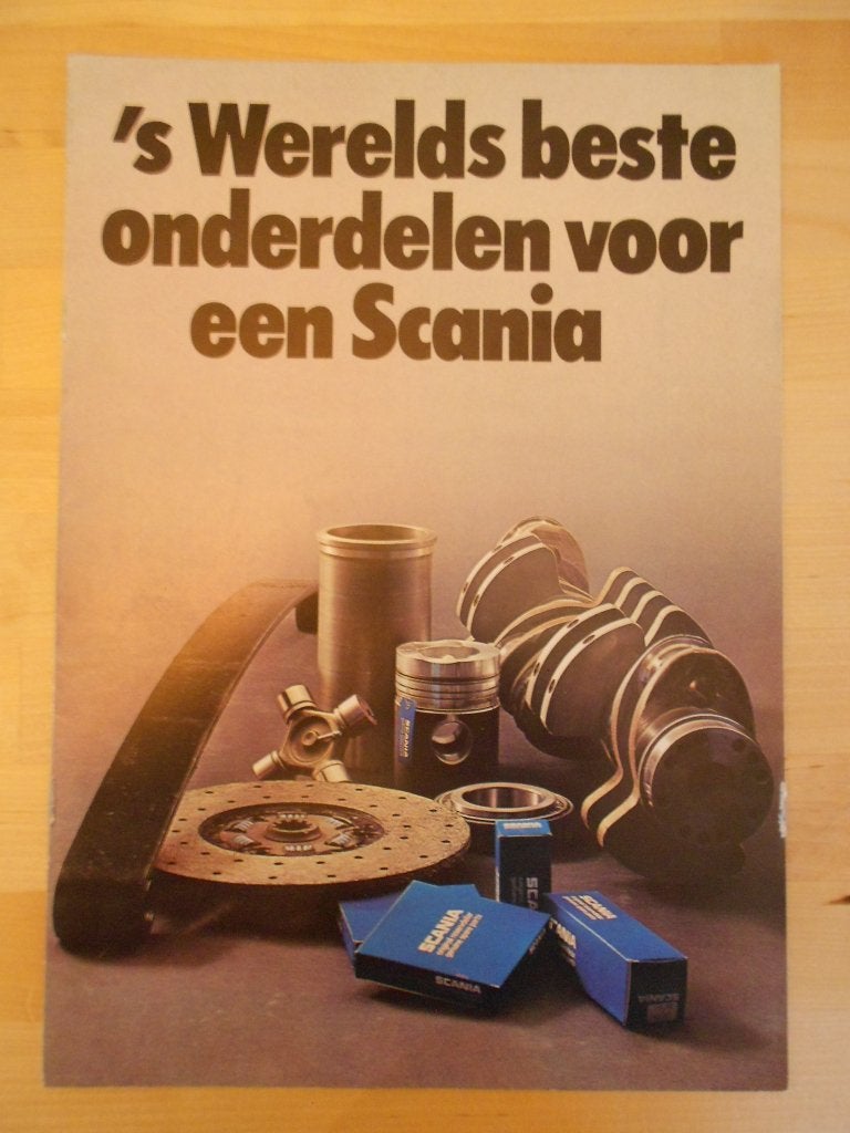Scania Originele Onderdelen Brochure 1976 – 141 111 81, Ophalen of Verzenden, Zo goed als nieuw, Overige merken, Scania
