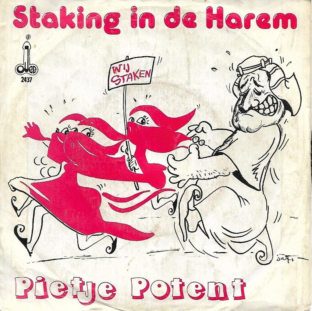 Pietje Potent - Staking in de harem, Ophalen of Verzenden, Gebruikt, 7 inch, Nederlandstalig