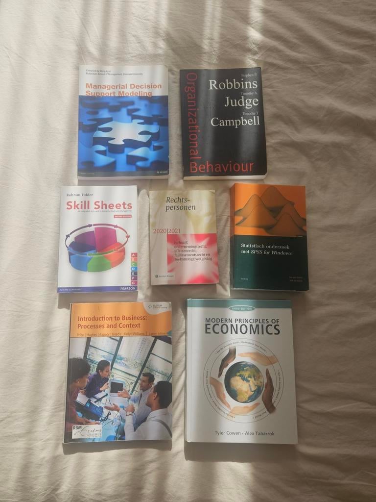 Bedrijfskunde boeken Erasmus Universiteit Rotterdam, Boeken, Ophalen, Gamma, Gelezen, WO