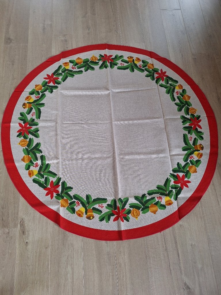 rond Kerst tafelkleed uit Oostenrijk 150 cm., Ophalen of Verzenden, Nieuw