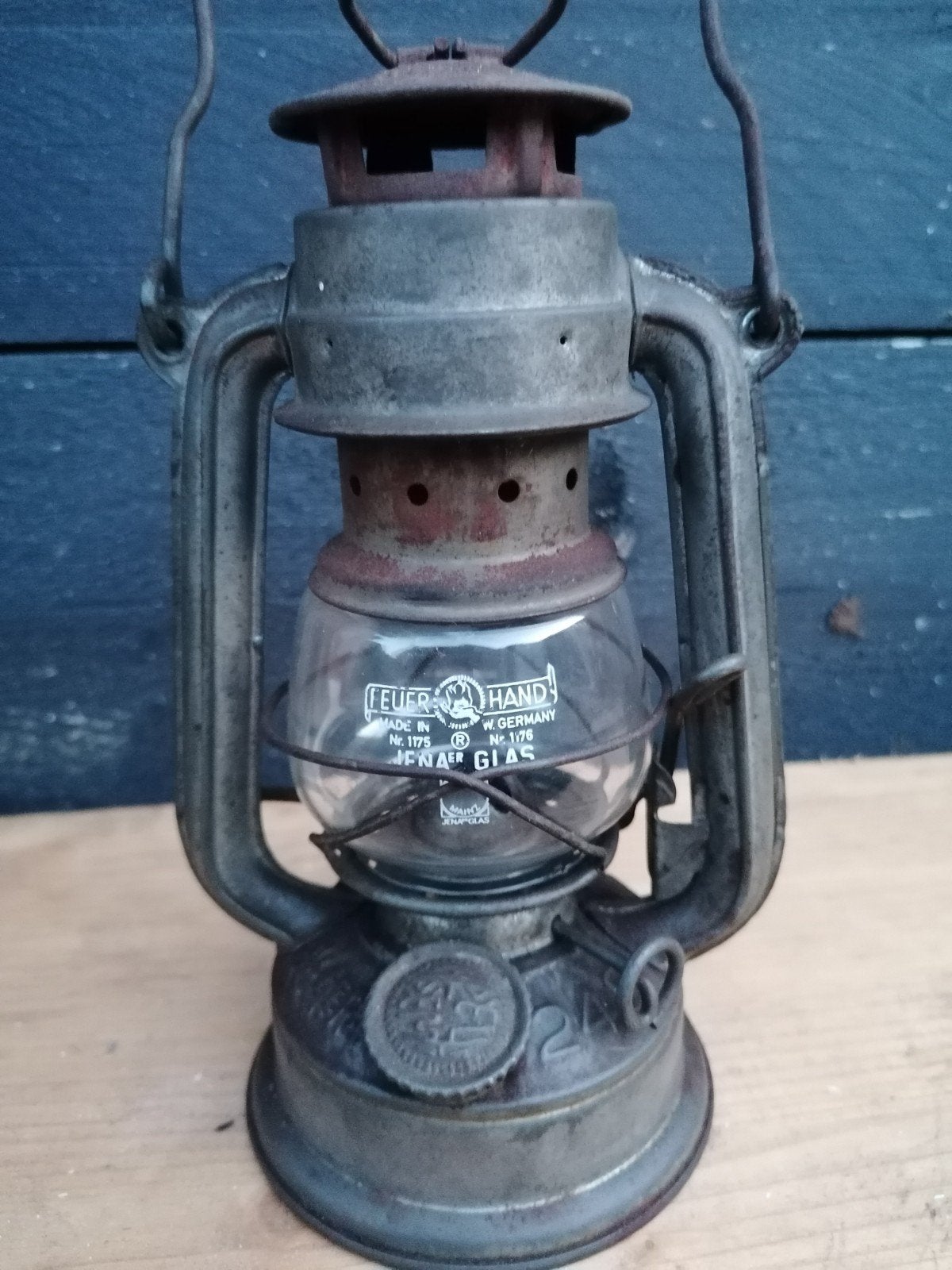 Vintage Chinese Feuerhand Super Baby Kloon met Glas, Ophalen