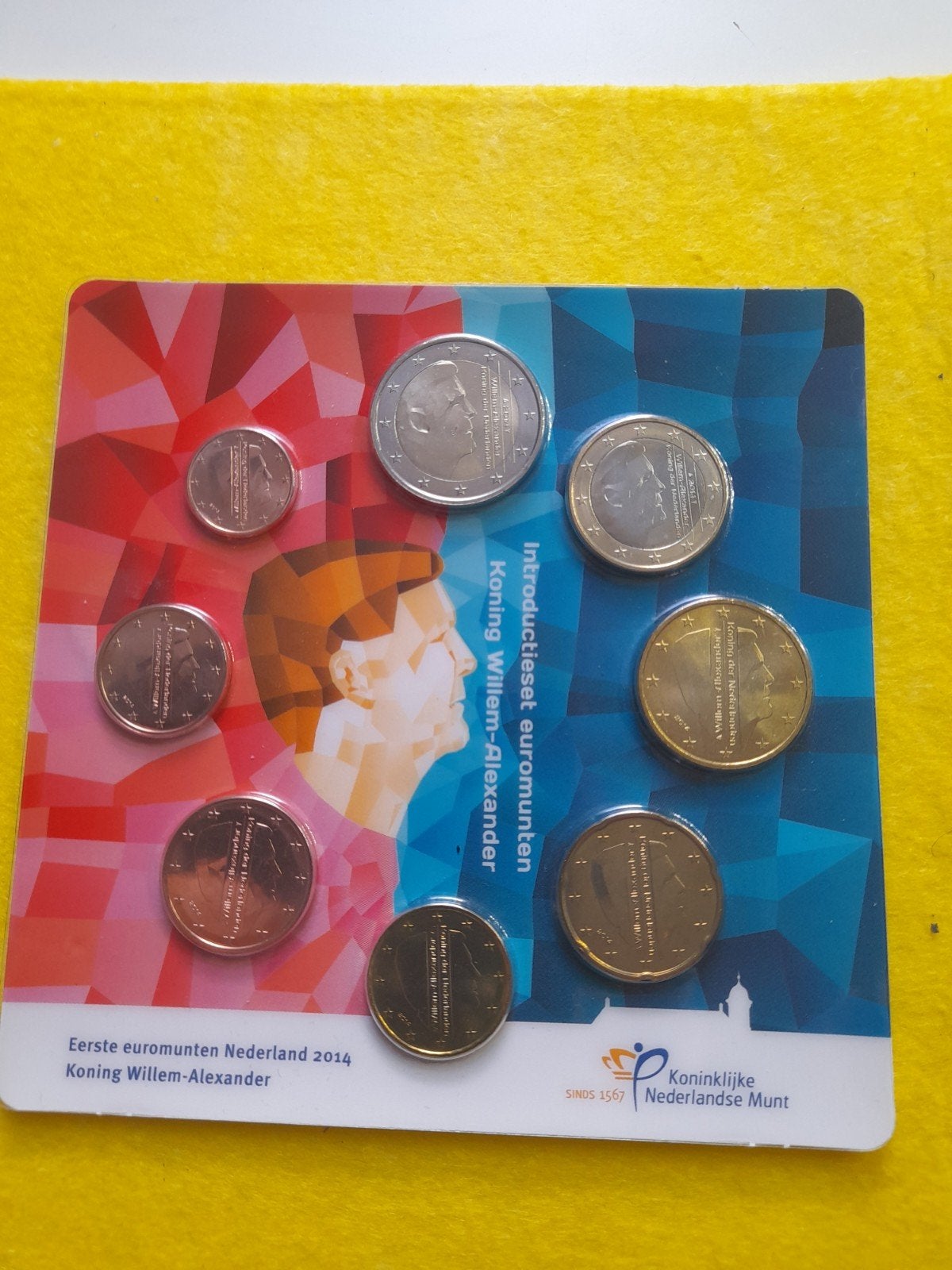 Introduc euromunten Nederland 2014 Koning Willem-Alexan, Ophalen of Verzenden, Overige landen, Setje